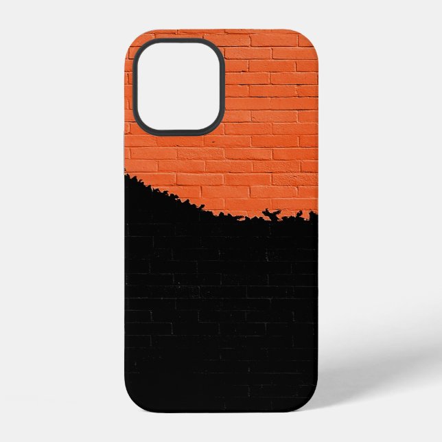 Coque iPhone Mur de briques peintes (Verso)