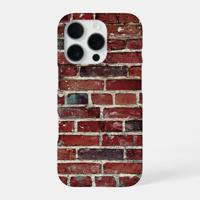 Coque iPhone Mur de briques texture cool motif (Verso)