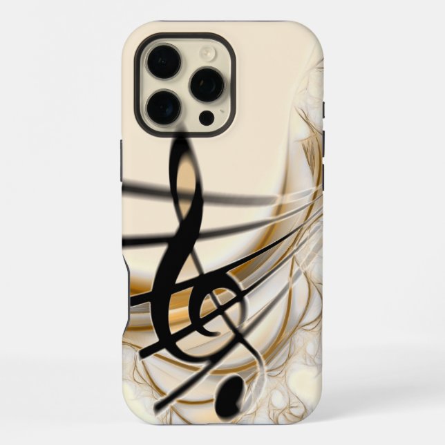 Coque iPhone Musique - clef triangulaire (Verso)