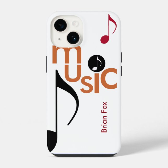 Coque iPhone Musique cool (Verso)