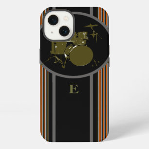 Etui iPhone 13 musique de tambour rayée personnalisable