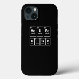 Etui iPhone 13 Musique Dj House Relaxante Tableau Périodique Élec