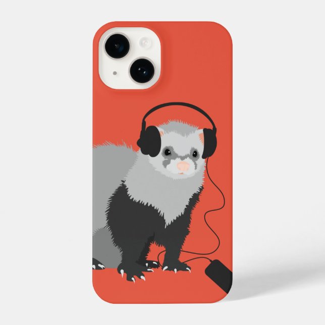 Coque iPhone Musique Lover Ferret Cute Animal animal (Verso)