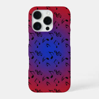 Coque iPhone 16 Pro musique rouge lune bleue