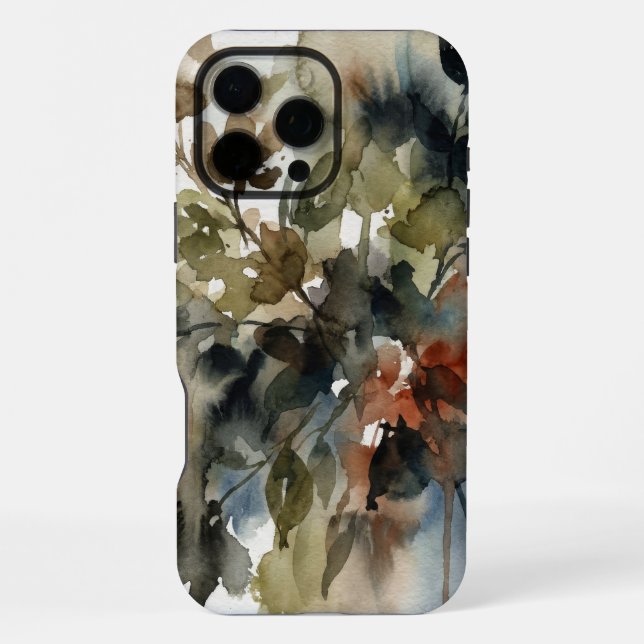 Coque iPhone Muted Forest Watercolor (Verso)