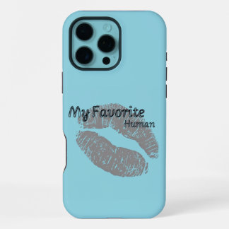 Coque iPhone 16 Pro Max My Favorite Human iPhone Case – Romantic Lips Art 