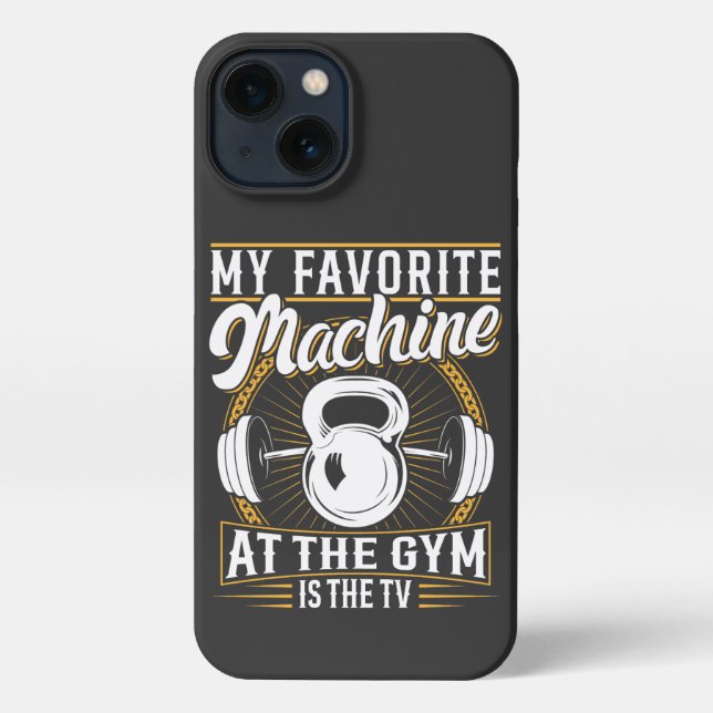 Coque iPhone My Favorite Machine At My Gym Fitness Gym workout (Verso)