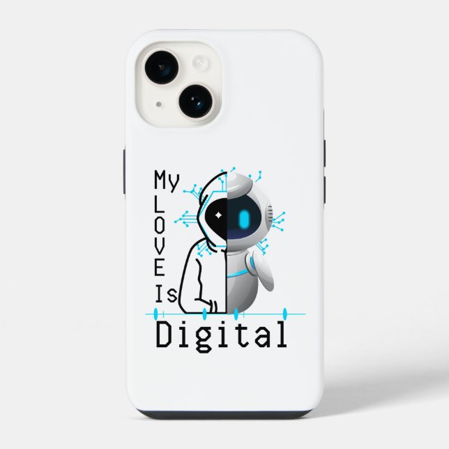 Coque iPhone My Love is Digital.w (Verso)