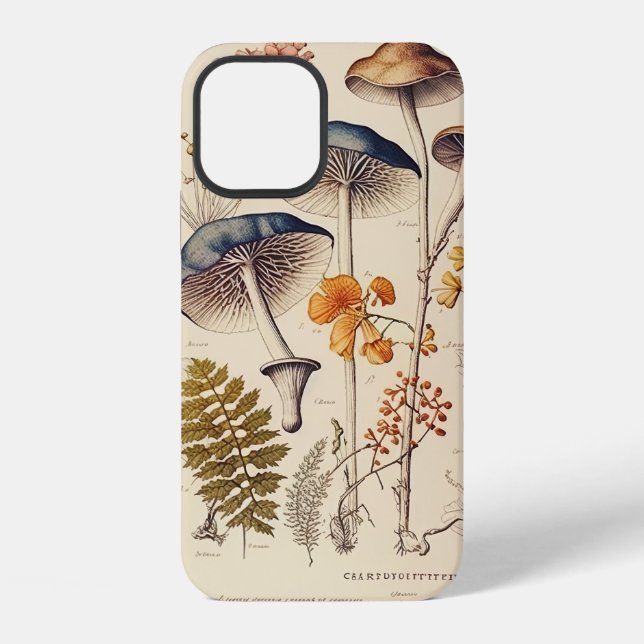 Coque iPhone Mycologue vintage (Verso)