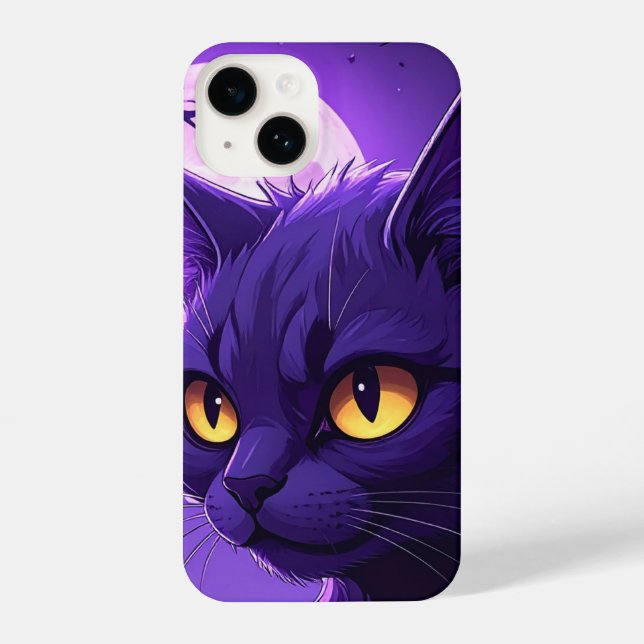 Coque iPhone Mystic Midnight Cat iPhone Case (Verso)