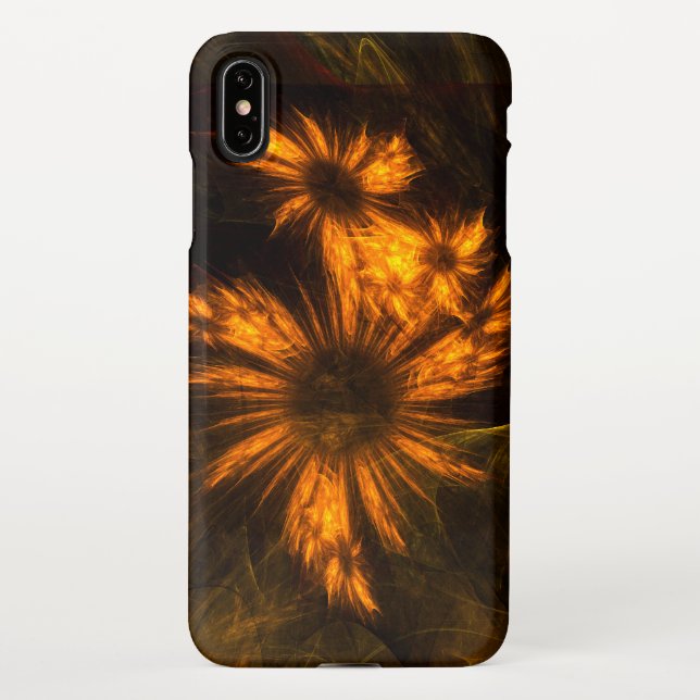 Coque iPhone Mystique Jardin Art Abstrait brillant (Dos)