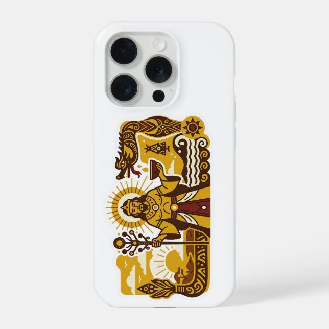 Coque iPhone Mythologie batak (Mulajadi na Bolon) (Verso)