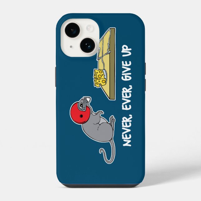 Coque iPhone N'abandonne jamais (Verso)