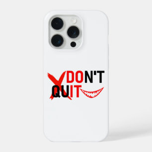Coque iPhone 15 Pro N'ABANDONNEZ PAS – Création de motivation rouge gr