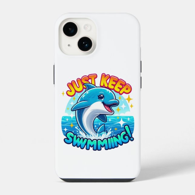 Coque iPhone  Nagez Encore Dauphin   (Verso)