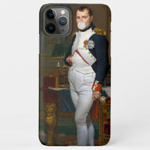 Coque iPhone 11Pro Max Napoléon Bonaparte soufflant une gomme à bulle bla