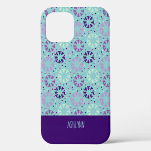 Coque iPhone 12 Pro Natation synchronisée Aqua et Purple Personnalisée