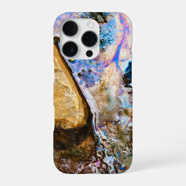 Coque iPhone nature abstraite eau calme (Verso)