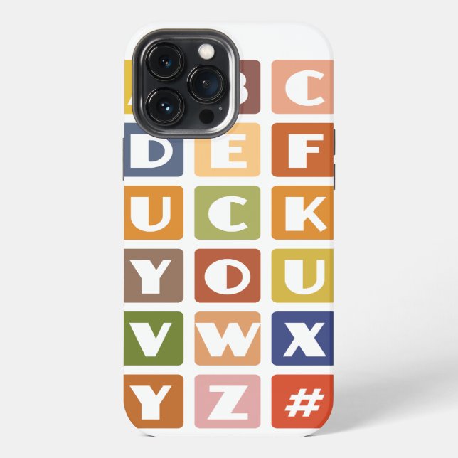 Coque iPhone Naughty Alphabets iPhone 4 case-mate (Verso)