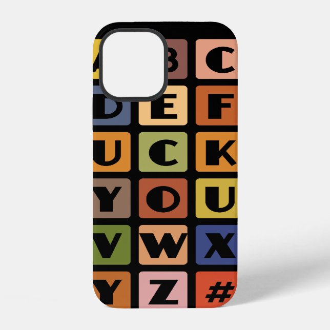 Coque iPhone Naughty Alphabets iPhone 4 case-mate (Verso)