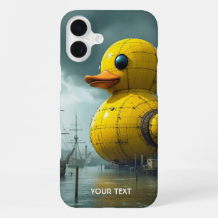 Coque iPhone 16 Plus Navire de guerre de canard mignon de fantaisie