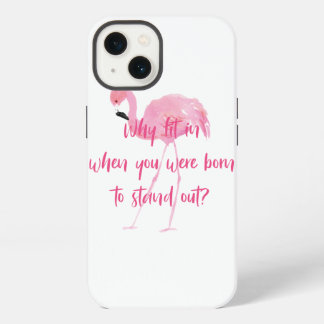 Etui iPhone 13 Né au Flamant rose Stand Out
