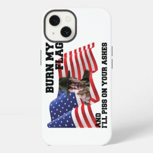 Etui iPhone 13 Ne brûlez pas mon drapeau