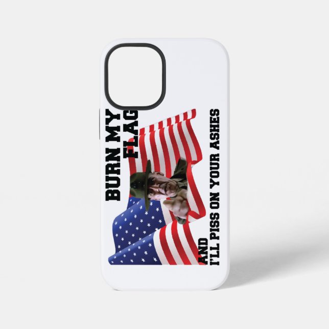 Coque iPhone Ne brûlez pas mon drapeau  (Verso)