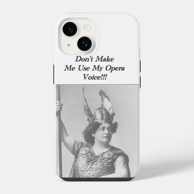 Coque iPhone Ne me faites pas utiliser ma voix d'Opéra  (Verso)