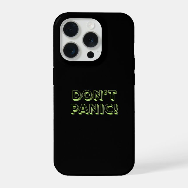 Coque iPhone Ne Paniquez Pas (Verso)