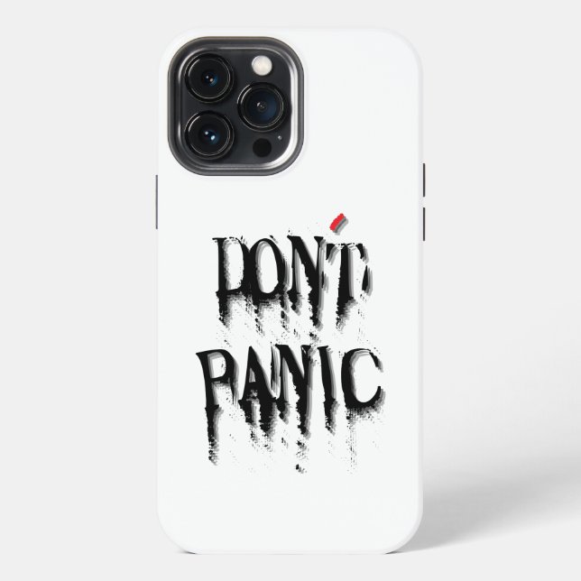Coque iPhone Ne paniquez pas.w (Verso)
