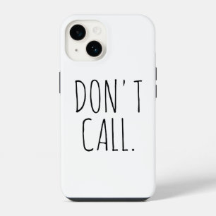 Coque Pour iPhone 14 Ne pas appeler Introvert Sarcastic Dunn inspiré