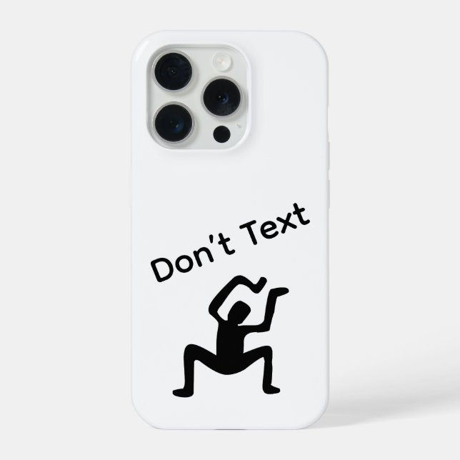 Coque iPhone Ne pas texter (Verso)