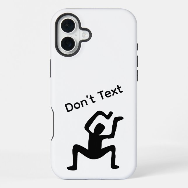 Coque iPhone Ne pas texter (Verso)