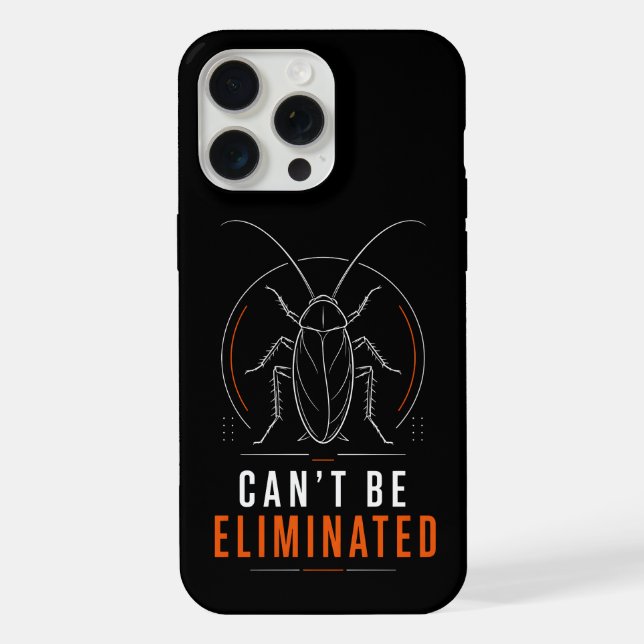 Coque iPhone Ne peut être éliminé Blatte minimale (Verso)
