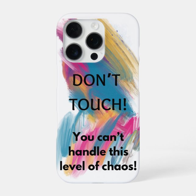 Coque iPhone Ne touchez pas (Verso)