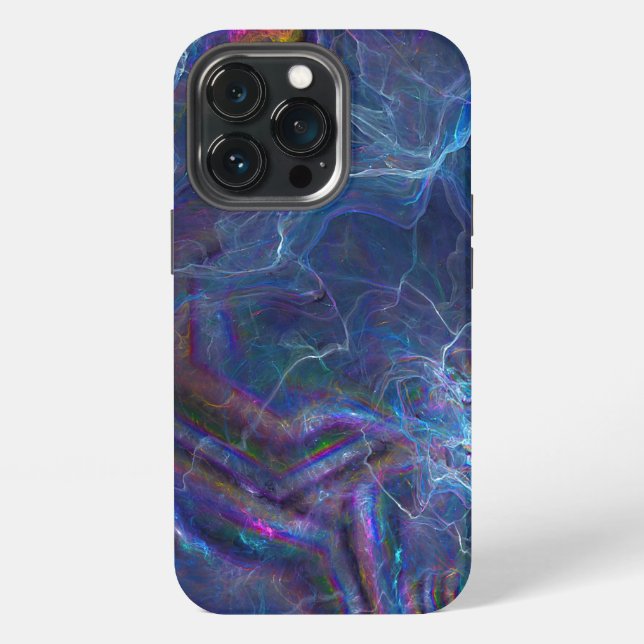 Coque iPhone Nebula fractale Abstraite et morphe géométrique (Dos)