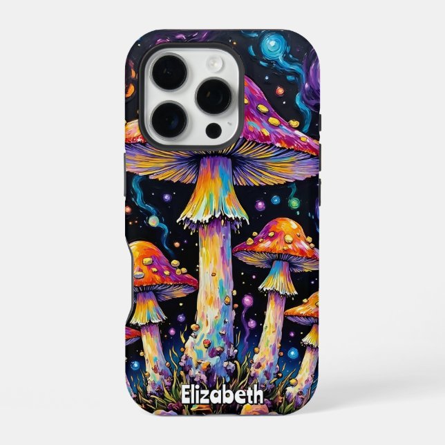 Coque iPhone Nébuleuse Champignon Cosmique (Verso)