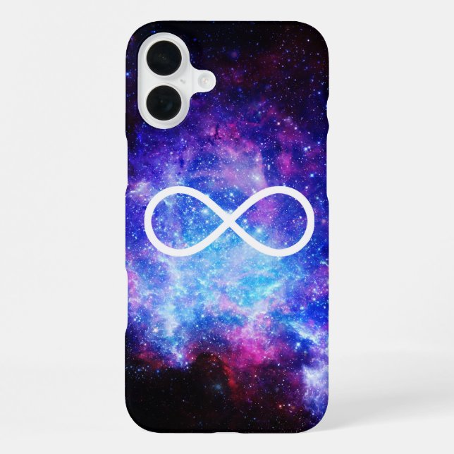 Coque iPhone Nébuleuse symbole de l'infini (Verso)