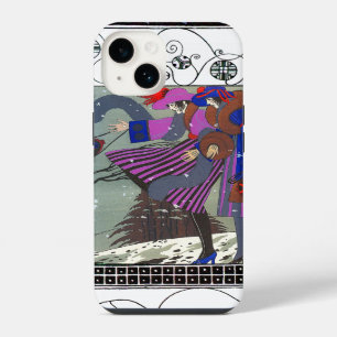 COQUE POUR iPhone 14 NEIGE D'HIVER ET NAVIRES / CONCEPTEUR DE COSTUME D