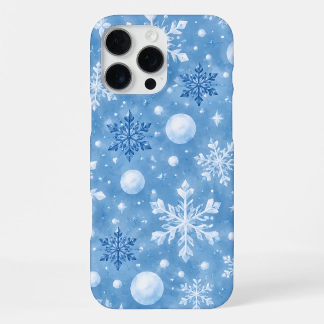 Coque iPhone Neige hivernale (Verso)