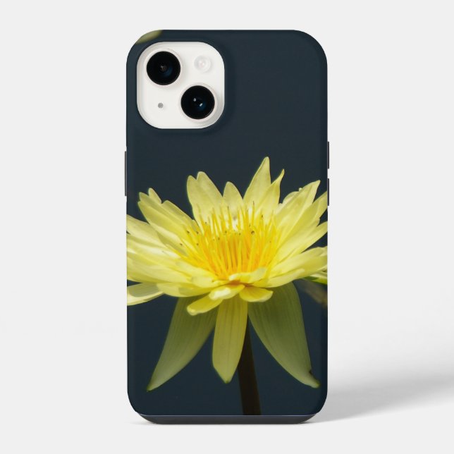 Coque iPhone Nénuphar Lotus jaune (Verso)
