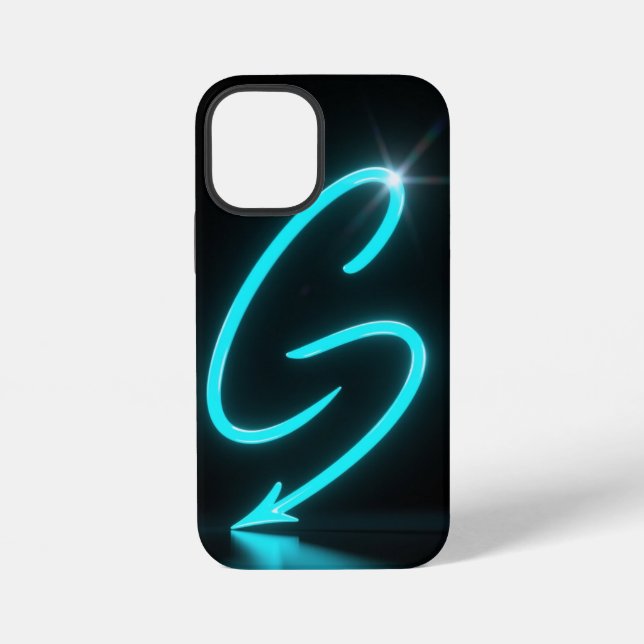Coque iPhone Neon Glow Black Phone Case (Verso)