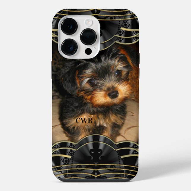 Coque iPhone NEWYORKie Monogram Poochie (Verso)