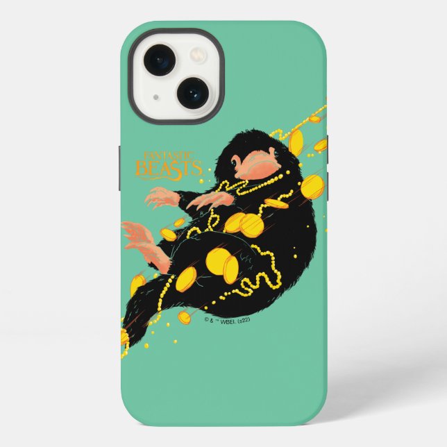 Coque iPhone Niffler Flottant Avec De L'or (Verso)