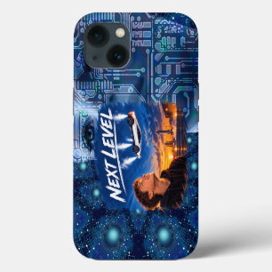 Etui iPhone 13 Niveau supérieur - Fusée spatiale et voiture de sp