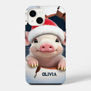 Coque Pour iPhone 14 Noël de la puce 3D