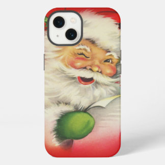 Etui iPhone 13 Noël du Père Noël vintage