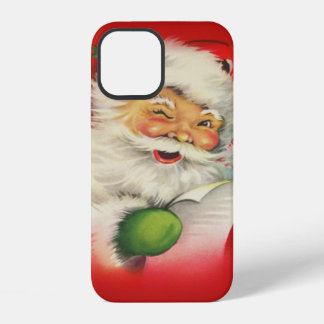 Coque iPhone 12 Noël du Père Noël vintage