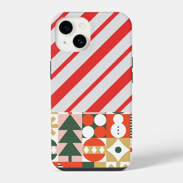 Coque iPhone Noël festif (Verso)